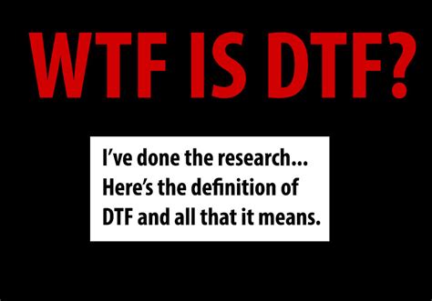 what is the medical meaning for dtf